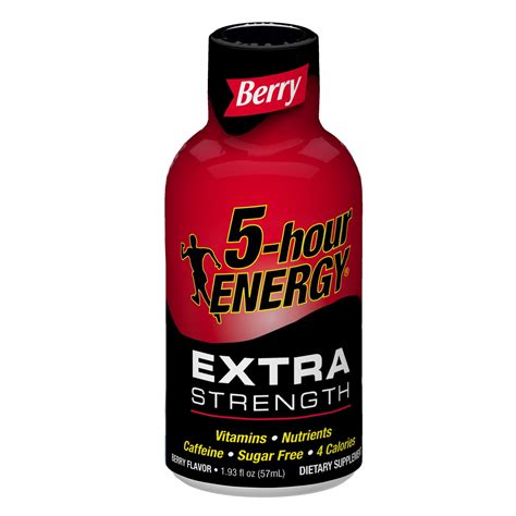 5-Hour Energy Extra Strength Energy Shot, Berry, 1.93 Fl Oz, 1 Ct - Walmart.com