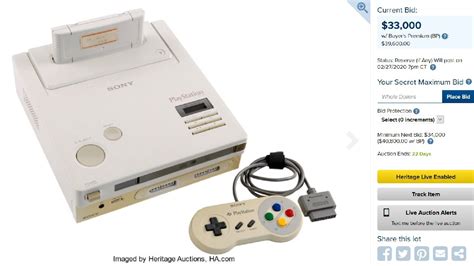 SNES PlayStation CD-ROM Prototype valued at over $30,000 in an online ...