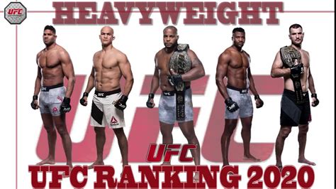 UFC Heavyweight Rankings 2020 - YouTube