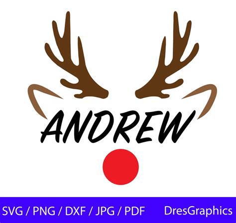 Rudolph/reindeer Frame SVG, Rudolph SVG, Reindeer, Reindeer SVG ...