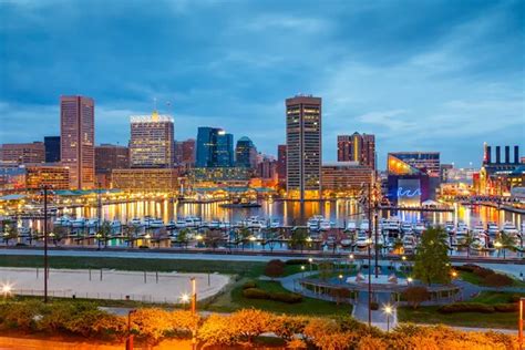 Baltimore skyline night Stock Photos, Royalty Free Baltimore skyline ...