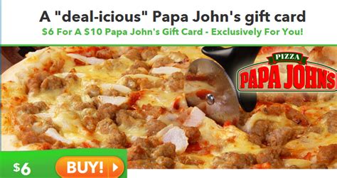 Saveology: $10 Papa John’s Gift Card for $6! | The Savvy Student Shopper