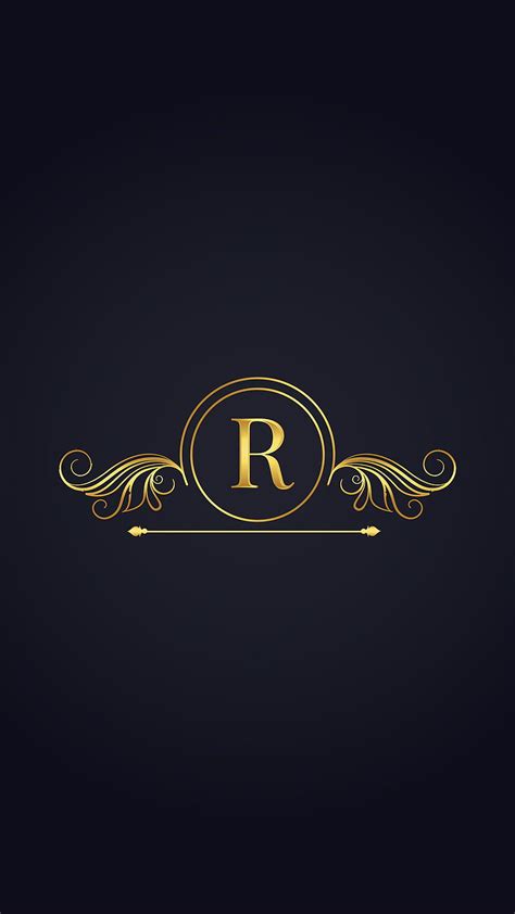 R Letter, gold, andriod, iphone, royal, HD phone wallpaper | Peakpx