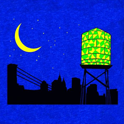 Water Tower Women's Water Tower Night Cityscape Moon - Etsy