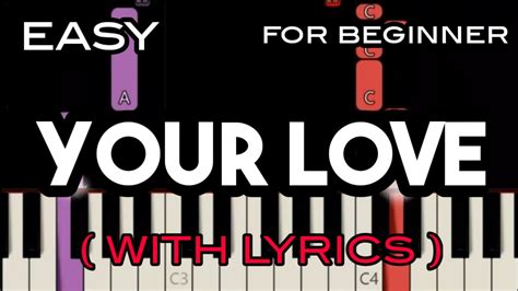 YOUR LOVE ( LYRICS ) - ALAMID | SLOW & EASY PIANO Chords - Chordify