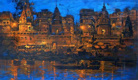 Banaras Ghat - Rhythm Art Gallery