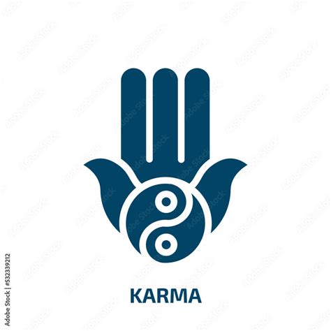 karma icon from religion collection. Filled karma, zen, buddhism glyph ...