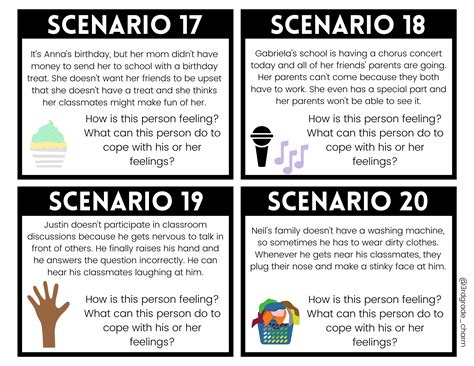 Role-Playing Scenarios and Coping Strategy Cards ⭐️ SEL | Coping strategies, Family therapy ...