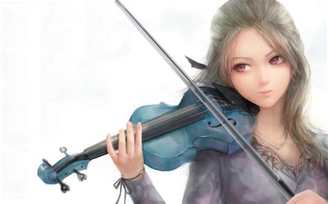 Anime Girl With A Violin Wallpapers HD / Desktop and Mobile Backgrounds