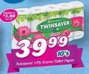 Special Twinsaver 1-Ply Econo Toilet Paper 10’s — www.guzzle.co.za