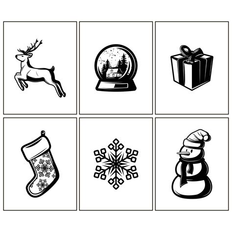 Black And White Christmas Cards Free Printable