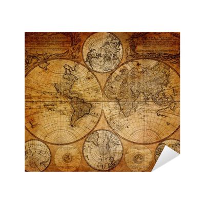 Sticker Old map(1746) - PIXERS.UK