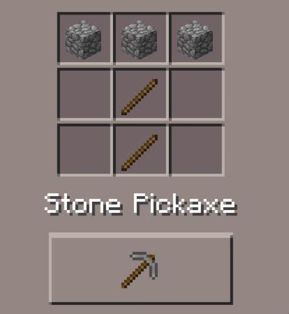 Stone Pickaxe: Minecraft Pocket Edition: CanTeach