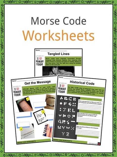 Morse Code Facts, Worksheets, History & Development For Kids