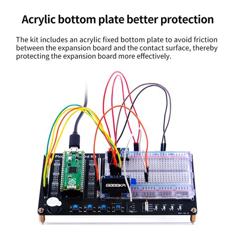 Buy GeeekPi Raspberry Pi Pico MicroPython Programing Kit with Raspberry Pi Pico, Breadboard, I2C ...