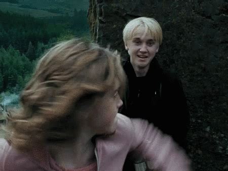 Draco Malfoy Hermione Granger Punch GIF | GIFDB.com