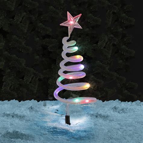 Light Up Christmas Xmas Tree Pathway Stick Light Outdoor Garden Wjite/Coloured | eBay