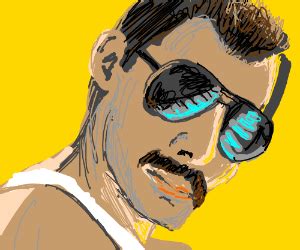 Freddie Mercury (mustache edition) PIO - Drawception