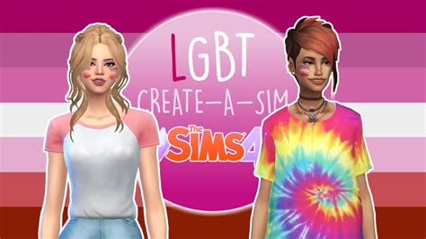 pride month: lesbian couple - Lgbt (sims 4 cas) | wip wednesday - YouTube