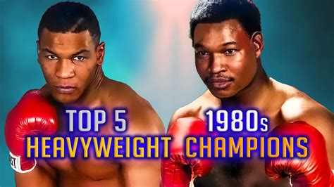 Top 5 Heavyweight Champions In The 1980s - VIDEO - Boxing News 24