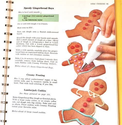 Vintage Betty Crocker gingerbread cookies | Gingerbread cookies, Roll ...