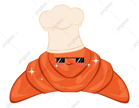 French Croissant Clipart Hd PNG, Tasty Ruddy French Croissant Design On White Background, Design ...