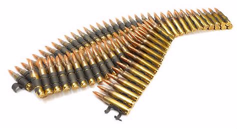 223 5.56x45 Ammo 55gr FMJ (Wolf Gold) 100 Rounds Linked for M249 ...