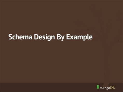 Schema design