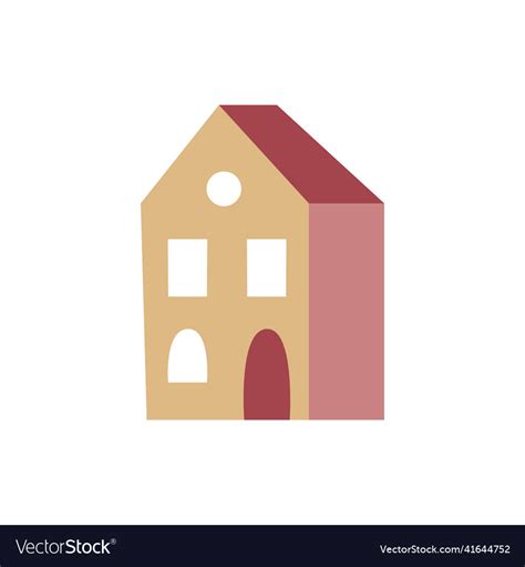 Cute hand drawn house icon Royalty Free Vector Image