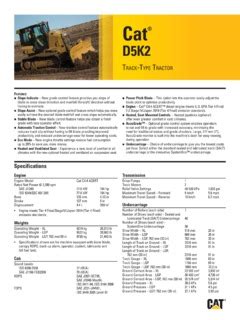 Caterpillar (CAT) D5K2 XL Specifications Machine.Market