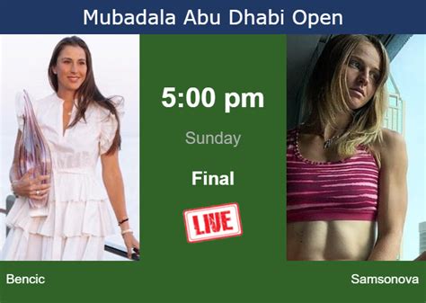 How to watch Bencic vs. Samsonova on live streaming in Abu Dhabi on Sunday - Tennis Tonic - News ...