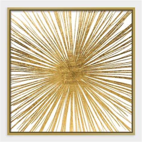 Golden Ray Wall Art in Gold Frame | World Market | Gold wall art ...