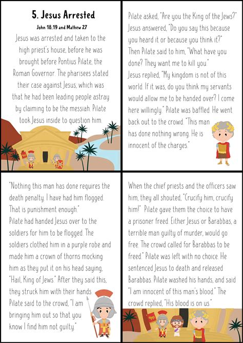 Printable Easter Story Cards I Christian Easter Story for Kids I Easter ...