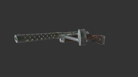 MP18 Submachine Gun - 3D model by Romania 100 - Marea Unire ...