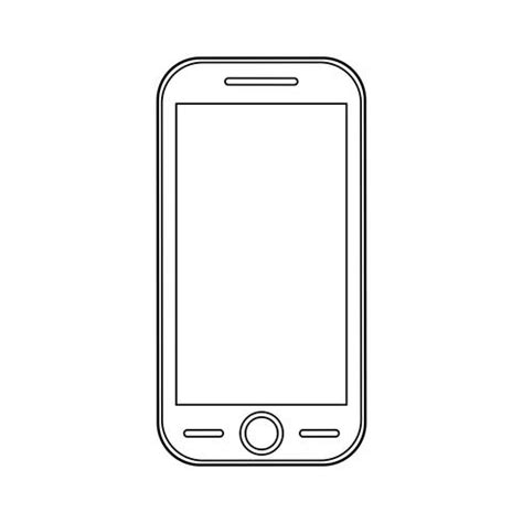 Smartphone outline icon. 608438 Vector Art at Vecteezy