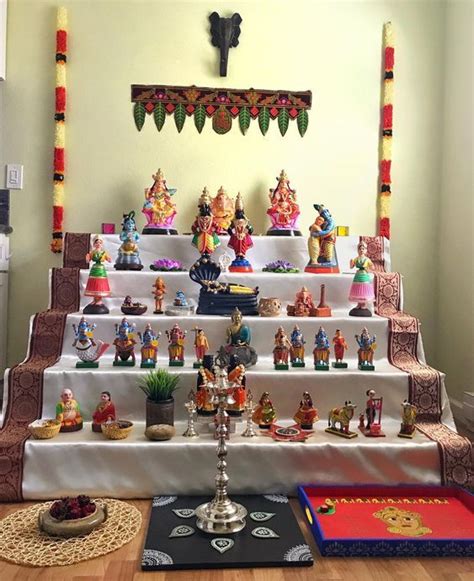 Navratri golu dolls. | Golu, Goddess decor, Janmashtami decoration