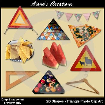 2D Triangle Shapes Real Photo Clip Art by Aisne's Creations | TpT