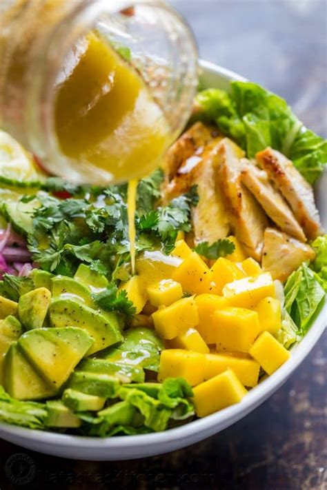 Chicken Mango Avocado Salad - NatashasKitchen.com