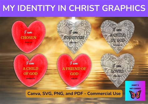 My Identity in Christ Graphics Graphic by Janet's Art Corner · Creative ...