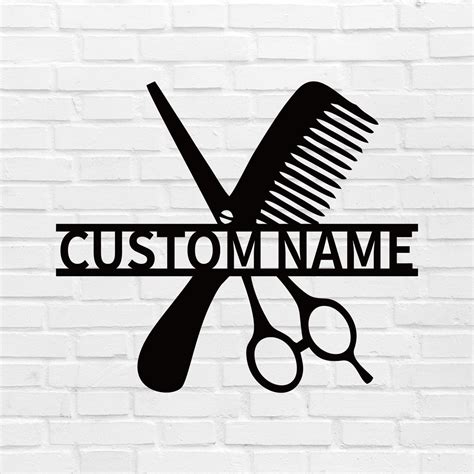 Amazon.com: Custom Hair Stylist Metal Wall Art, Personalized Hair Stylist Name Sign, Hair ...