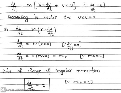 Relation Between Torque And Angular Momentum » Maths And Physics With Pandey Sir