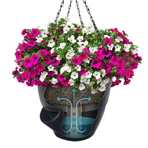 Pro-Series Self Watering Hanging Basket | Self watering planter ...