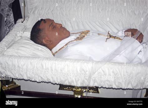 The Body of boxing legend Hector Macho Camacho lies in state during a public memorial service at ...