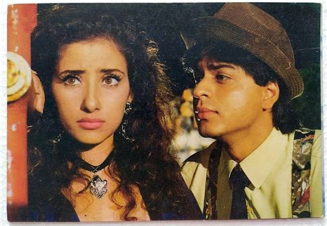 Srk Manisha Koirala | Shahrukh khan, Vintage bollywood, 90s actors