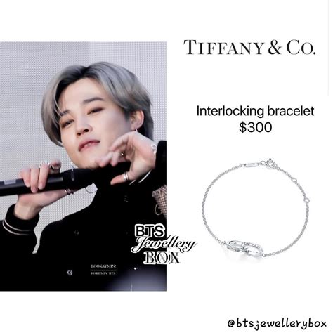 📌Jimin 200221 TODAY SHOW wearing Tiffany and Co Interlocking Bracelet ...