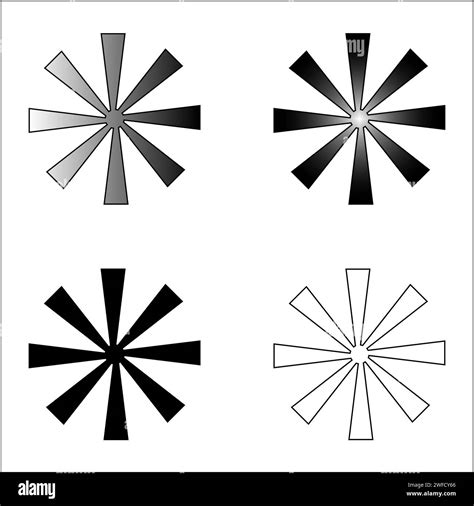 Retro rays vector vectors Black and White Stock Photos & Images - Alamy