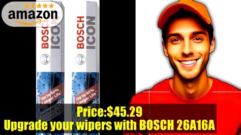 Buy | BOSCH 26A16A ICON Beam Wiper Blades - Driver and Passenger Side ...