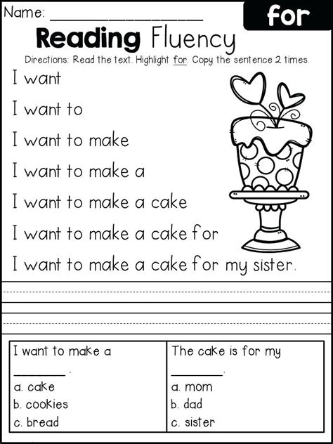 Free Printable 1st Grade Reading