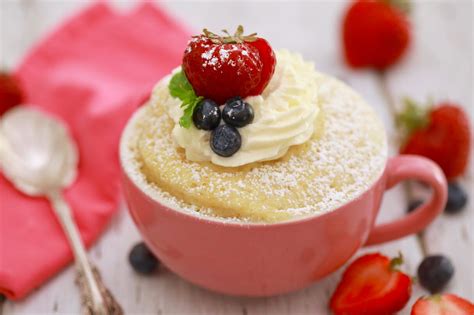 Microwave Mug Sponge Cake Recipe - Gemma's Bigger Bolder Baking