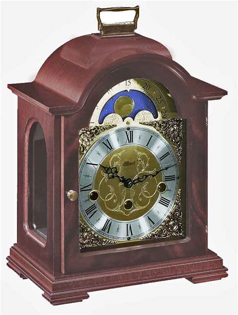 Hermle Debden 22864-070340 Keywound Moon Phase Mantel Clock